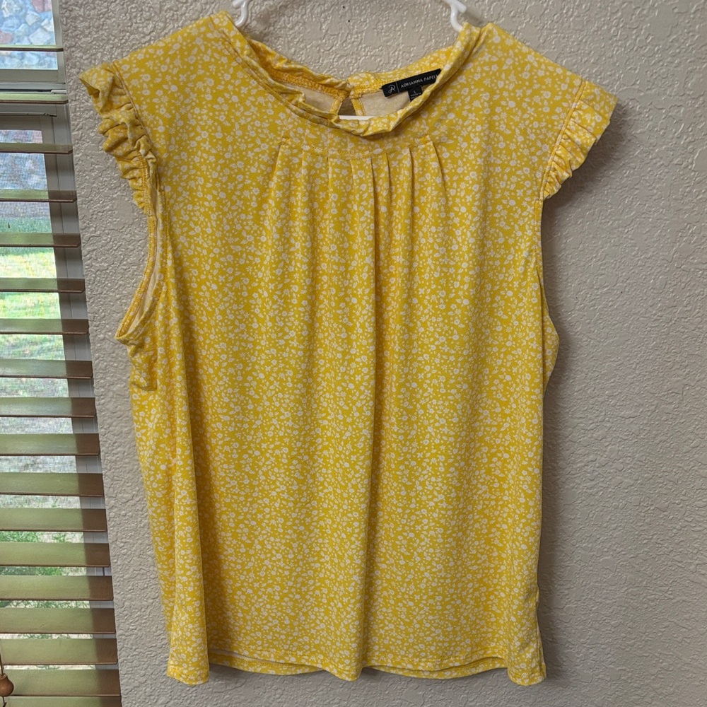 Adrianna Papell Sunshine Floral Blouse